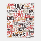 愛1 フリースブランケット (正面)