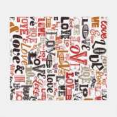 愛1 フリースブランケット (正面(横))