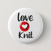 愛2ニット 缶バッジ (正面)