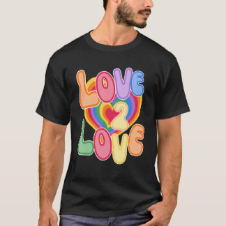 愛2ラブレインボーエステティックサマー Tシャツ