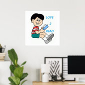 愛2 読 ポスター (ホームオフィス)