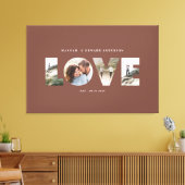愛4フォトシンプルギフトモダンパーソナライズされたカンバ キャンバスプリント (インサイチュ (リビング))