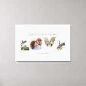 愛4モダン写真ミニマルパーソナライズされた贈り キャンバスプリント (正面)