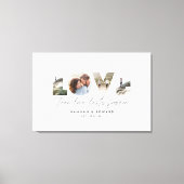 愛4写真ギフトモダンミニマルパーソナライズされたキャンバ キャンバスプリント (正面)