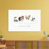 愛4写真ギフトモダンミニマルパーソナライズされたキャンバ キャンバスプリント (インサイチュ (リビング))