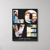 愛4写真シンプルなモダンパーソナライズギフト キャンバスプリント (正面)