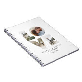 愛4写真シンプルのモダンギフトパーソナライズされたプラン ノートブック (右側)