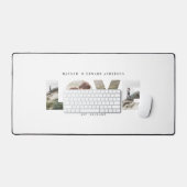 愛4写真シンプルのモダン贈パーソナライズされたり物 デスクマット (キーボード&マウス)
