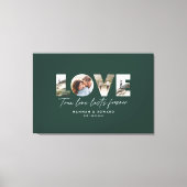 愛4写真モダングミニマルパーソナライズされたリーン キャンバスプリント (正面)