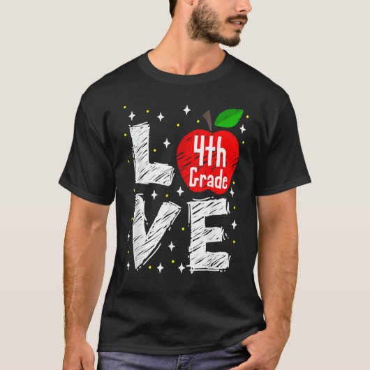 愛4年生アップル1 Tシャツ (正面)