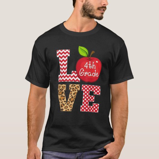 愛4年生Apple Teesギフト先生Leopard Tシャツ (正面)