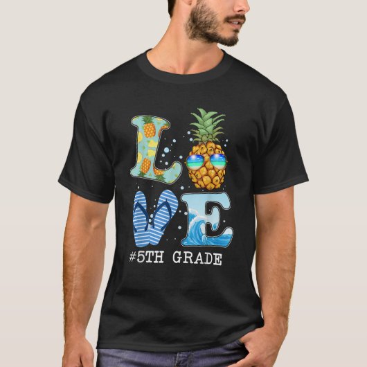 愛5年生ティーパイナップル先生サマーバックT Tシャツ (正面)