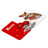 愛.おもしろいハムスター母の日ギフトマグネット マグネット (左側)