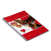 愛.おもしろい犬バレンタインデーのプレゼント ノートブック (右側)