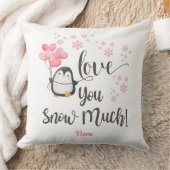愛 – かわいいバレンタインパーソナライズされたギン クッション (ブランケット)