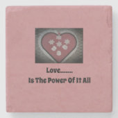 愛......それが全ての力なのか ストーンコースター (正面)