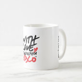 「愛」とコーヒー・マグ コーヒーマグカップ (正面右)