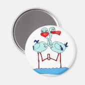 愛（ねじれ） マグネット (正面/裏面)