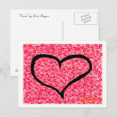 「愛」のはがき ポストカード (正面/裏面)