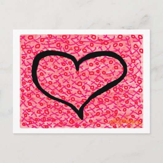 「愛」のはがき ポストカード (正面)