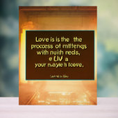 愛 アクリルサイン (ニュートラル)