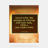 愛 アクリルサイン (正面)