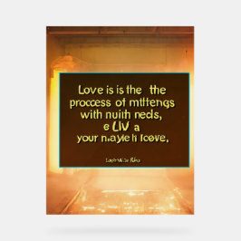 愛 アクリルサイン