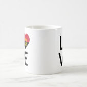 愛 – アンゴラ国旗 コーヒーマグカップ (中央)
