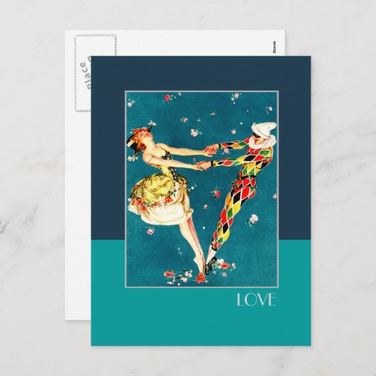 愛.アールデコバレンタインデー シーズンポストカード (正面/裏面)