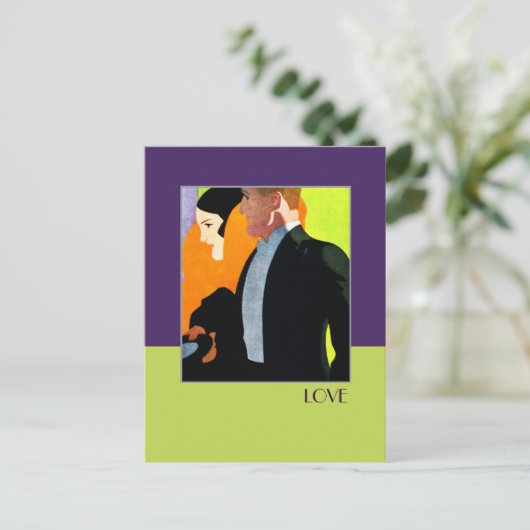 愛.アールデコバレンタインデー シーズンポストカード (スタンド正面)