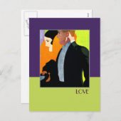 愛.アールデコバレンタインデー シーズンポストカード (正面/裏面)