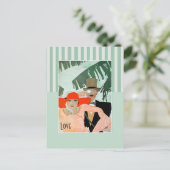 愛.アールデコバレンタインデー シーズンポストカード (スタンド正面)