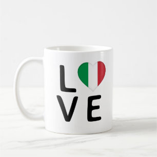 愛 – イタリア国旗 コーヒーマグカップ