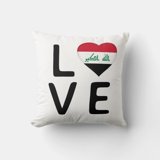 愛 – イラク国旗 クッション (正面)