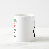 愛 – イラン国旗 コーヒーマグカップ (中央)