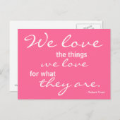 愛、インスピレーション – ポストカード (正面/裏面)