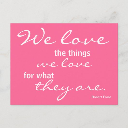 愛、インスピレーション – ポストカード (正面)