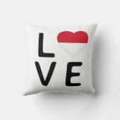 愛 – インドネシア国旗 クッション (裏面)