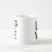 愛 – ウガンダ国旗 コーヒーマグカップ (中央)