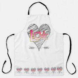 愛 エプロン