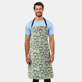 愛 エプロン (着用した状態)