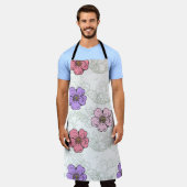 愛 エプロン (着用した状態)