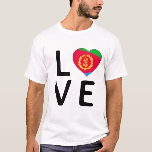 愛 – エリトリア国旗 Tシャツ (正面)