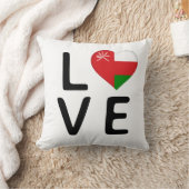 愛 – オマーン国旗 クッション (ブランケット)