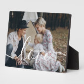 '愛' オーダーメイド家族写真　オリジナル名入り フォトプラーク (側面)