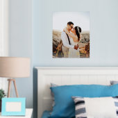 愛 |カスタムフォトフォ結婚イルのカップルのポスター 箔ポスター (インサイチュ (寝室))