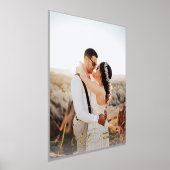 愛 |カスタムフォトフォ結婚イルのカップルのポスター 箔ポスター (レイダウン)