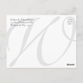 愛/カスタム感謝していウェディングサンキューカード3枚 ポストカード (裏面)