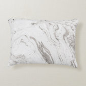 愛 – カスタム5 Photo Collage - Gray White Marble アクセントクッション (裏面)