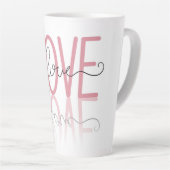 愛 カフェラテマグ (右アングル)